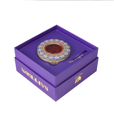 De rechthoekige Verpakking van Saffraantin box cosmetic tin containers