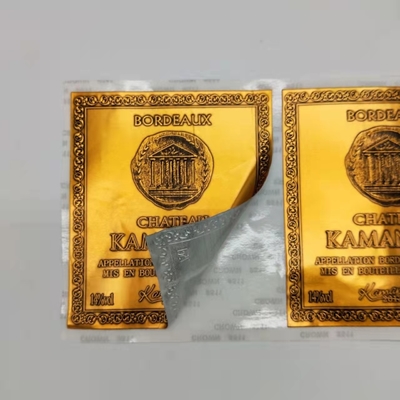 Vinylsteen	De Stickers Zelfklevend Metaal van het wijnetiket voor Flessencmyk Kleur