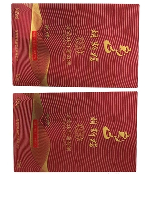 De gepersonaliseerde Etiketten die van de Whiskyfles de Privé In reliëf gemaakte Stickers van de Folieverbinding drukken