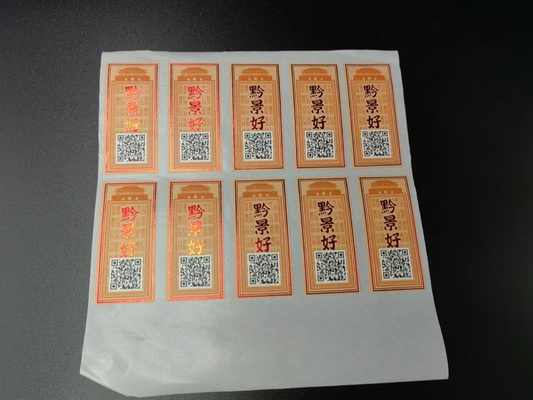 Het waterdichte van de Etikettenstickers van de Wijnfles Zelfklevende Privé Etiket Rose Red
