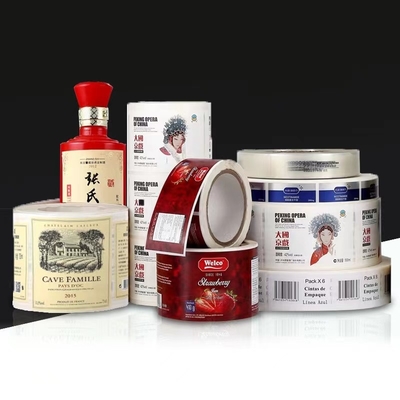 Matt Lamination Vinyl Wine Bottle-de Stickers etiketteert Waterdichte Privé Druk