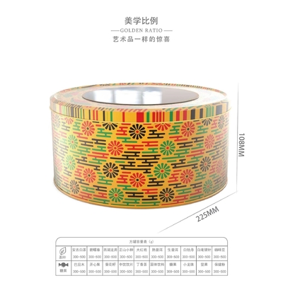 50ml de Container van de de Saffraanopslag van kaarstin jar lid aluminum round