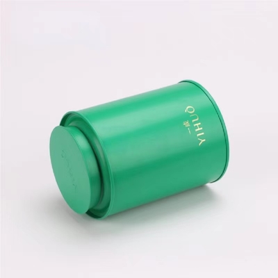 De theebus Tin Canisters Cans Matte Black kan Gerecycleerde de Lucht vast Zwarte van het Knop Binnendeksel