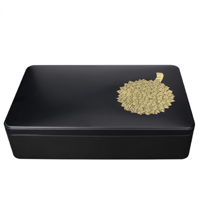 Cake van het de Notenkoekje van Tin Boxes Round Metal Moon van het opslag de Kleine Vlakke Metaal