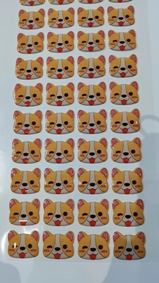 De duidelijke Overdrukplaatjes van het de Stickersgel van de Epoxyharskoepel voor Epoxyvloerentuimelschakelaars