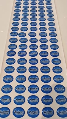 Epoxy Overkoepelde Etikettenstickers die 3D Waterdichte Douane Crystal Logo drukken