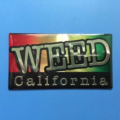 3D van de de Sticker Epoxyhars van de Gelkoepel Etiketten Crystal Logo Holographic