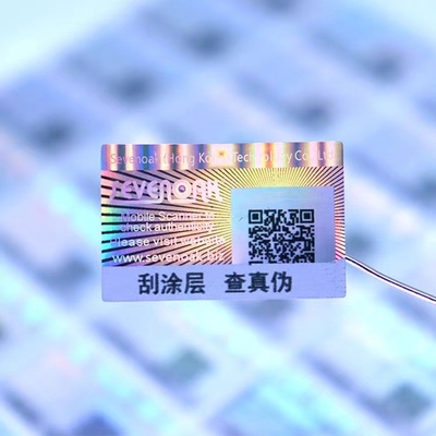 De voor het drukken geschikte Ronde Verpakkende Holografische Zelfklevende Bladen van de Hologram Oorspronkelijke Sticker