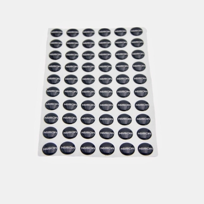 Ronde Epoxysticker die Vinyletiket Overkoepeld Duidelijk Verpakkingsetiket drukken
