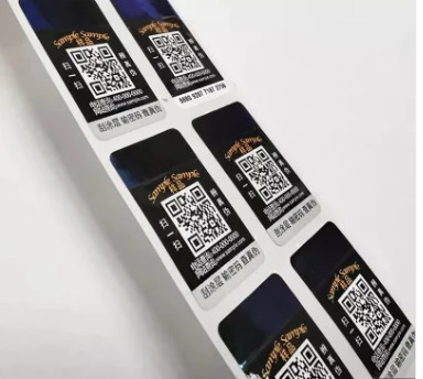 Naar maat gemaakte Qr-de Sticker Originele Laser van het Codehologram Anti het Vervalsen Etiketten