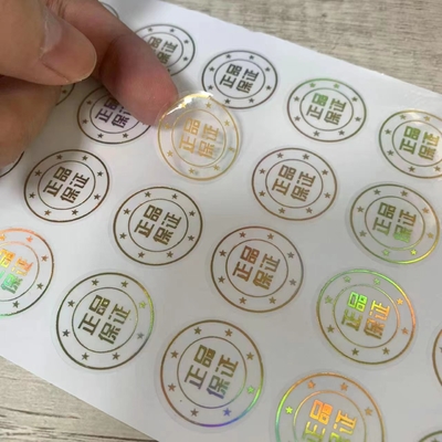 Anti-vervalsing Sabotage Evident Hologram Stickers Aangepast afdrukken