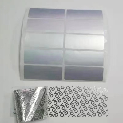 OEM anti-vervalste 3D-hologramsticker Metaalnikkel VOID-beveiliging voor huidverzorging