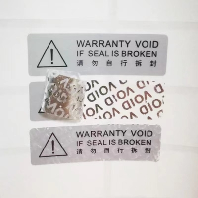OEM anti-vervalste 3D-hologramsticker Metaalnikkel VOID-beveiliging voor huidverzorging