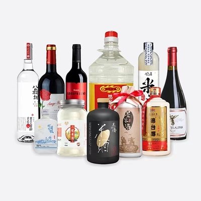 Polijst de Gouden het Document van het Foliemetaal Flessen van Merklogo wine label stickers for