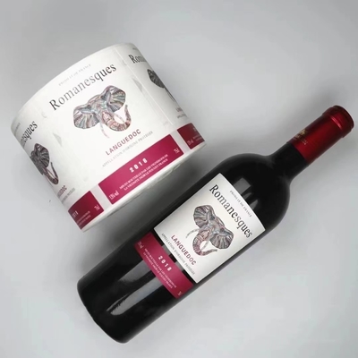 Polijst de Gouden het Document van het Foliemetaal Flessen van Merklogo wine label stickers for